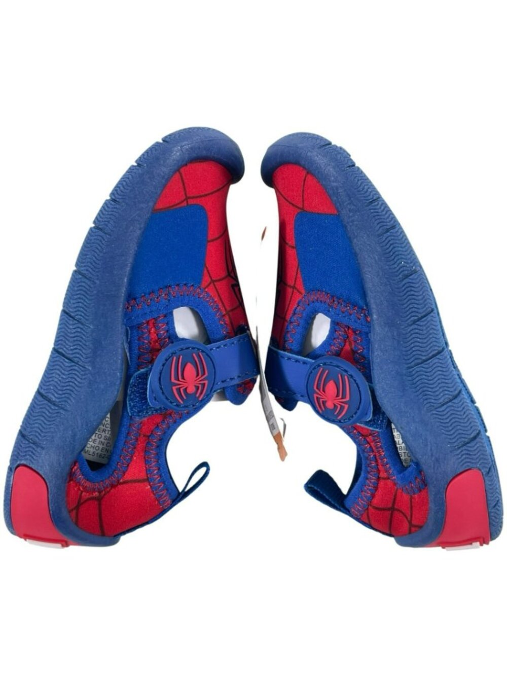 Marvel Spider-Man Water Shoes Red & Blue Adjustable Toddler Boys Size 5/6 NEW - Picture 3 of 12